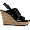 imageAllegra K Womens Wood Wedges Platform Wedge SandalsBlack