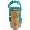 imageAllegra K Womens Wood Wedges Platform Wedge SandalsLake Green