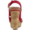 imageAllegra K Womens Wood Wedges Platform Wedge SandalsRed