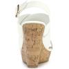 imageAllegra K Womens Wood Wedges Platform Wedge SandalsWhite