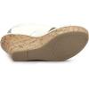 imageAllegra K Womens Wood Wedges Platform Wedge SandalsWhite