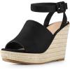 imageAllegra K Womens Espadrille Platform Slingback Wedges Heels SandalsBlack