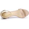 imageAllegra K Womens Ankle Strap Kitten Heeled Open Toe Stiletto Heels SandalsBeige