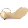 imageAllegra K Womens Ankle Strap Kitten Heeled Open Toe Stiletto Heels SandalsGold