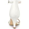 imageAllegra K Womens Ankle Strap Kitten Heeled Open Toe Stiletto Heels SandalsWhite