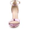 imageAllegra K Womens Butterfly Heels Metallic Stiletto Heel SandalsPink