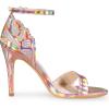 imageAllegra K Womens Butterfly Heels Metallic Stiletto Heel SandalsRose Gold