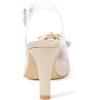 imageAllegra K Womens Clear Flower Stiletto Heel Sandals Pointed Toe Slingback PumpsChampagne