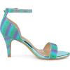 imageAllegra K Womens Glitter Ankle Strap Stiletto Heel SandalsGradient