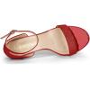 imageAllegra K Womens Glitter Ankle Strap Stiletto Heel SandalsRed