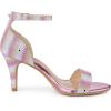imageAllegra K Womens Glitter Ankle Strap Stiletto Heel SandalsYellow