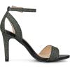imageAllegra K Womens Glitter Ankle Strap Stiletto High Heel SandalsColorful Black