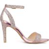 imageAllegra K Womens Glitter Ankle Strap Stiletto High Heel SandalsPink Gold