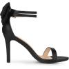 imageAllegra K Womens Heel with Bow Back Open Toe Stilettos Heels SandalsBlack