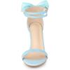 imageAllegra K Womens Heel with Bow Back Open Toe Stilettos Heels SandalsLight Blue