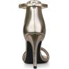 imageAllegra K Womens Open Toe Buckle Ankle Strap Stiletto High Heel SandalsPewter