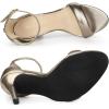 imageAllegra K Womens Open Toe Buckle Ankle Strap Stiletto High Heel SandalsPewter