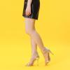imageAllegra K Womens Open Toe Buckle Ankle Strap Stiletto High Heel SandalsSilver