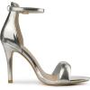 imageAllegra K Womens Open Toe Buckle Ankle Strap Stiletto High Heel SandalsSilver