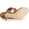 imageAllegra K Womens Open Toe Stiletto Heel Slide SandalsBrown