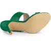 imageAllegra K Womens Open Toe Stiletto Heel Slide SandalsGreen