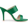 imageAllegra K Womens Open Toe Stiletto Heel Slide SandalsGreen