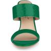 imageAllegra K Womens Open Toe Stiletto Heel Slide SandalsGreen