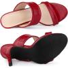 imageAllegra K Womens Open Toe Stiletto Heel Slide SandalsRed