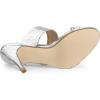 imageAllegra K Womens Open Toe Stiletto Heel Slide SandalsSilver