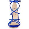 imageAllegra K Womens Open Toe Strappy Straps Stiletto Heel Royal Blue Sandals 75 M US