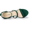 imageAllegra K Womens Open Toe Triple Straps Stiletto High Heel SandalsGreen