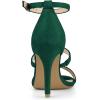 imageAllegra K Womens Open Toe Triple Straps Stiletto High Heel SandalsGreen