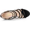 imageAllegra K Womens Platform Gladiator Strappy Indianapolis Stiletto Heel SandalsBlack