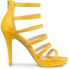imageAllegra K Womens Platform Gladiator Strappy Indianapolis Stiletto Heel SandalsYellow