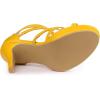 imageAllegra K Womens Platform Gladiator Strappy Indianapolis Stiletto Heel SandalsYellow