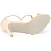 imageAllegra K Womens Rhinestone Ankle Strap Stiletto High Heels SandalsBeige