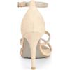 imageAllegra K Womens Rhinestone Ankle Strap Stiletto High Heels SandalsBeige