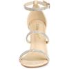 imageAllegra K Womens Rhinestone Ankle Strap Stiletto High Heels SandalsBeige