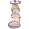 imageAllegra K Womens Rhinestone Ankle Strap Stiletto High Heels SandalsPurple