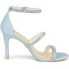 imageAllegra K Womens Rhinestone Ankle Strap Stiletto High Heels SandalsSky Blue