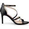 imageAllegra K Womens Strappy Ankle Strap Back Zip Stiletto Heel SandalsBlack