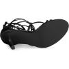 imageAllegra K Womens Strappy Straps Lace Up Stiletto Heel SandalsBlack