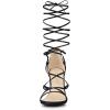 imageAllegra K Womens Strappy Straps Lace Up Stiletto Heel SandalsBlack