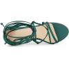 imageAllegra K Womens Strappy Straps Lace Up Stiletto Heel SandalsDark Green