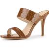 imageAllegra K Womens Open Toe Stiletto Heel Slide SandalsBrown