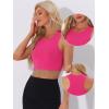 imageAllegra K Fringe Tops for Womens Y2K Raceback Top Sleeveless Sparkly Glitter Tassel Tank Crop Rhinestone TopsHot Pink