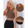 imageAllegra K Fringe Tops for Womens Y2K Raceback Top Sleeveless Sparkly Glitter Tassel Tank Crop Rhinestone TopsLight Brown