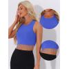 imageAllegra K Fringe Tops for Womens Y2K Raceback Top Sleeveless Sparkly Glitter Tassel Tank Crop Rhinestone TopsRoyal Blue
