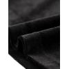 imageAllegra K Halloween Ruffle Collar Shirt for Womens Short Sleeve Casual Velvet Tops BlouseBlack