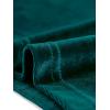 imageAllegra K Halloween Ruffle Collar Shirt for Womens Short Sleeve Casual Velvet Tops BlouseBlue Green